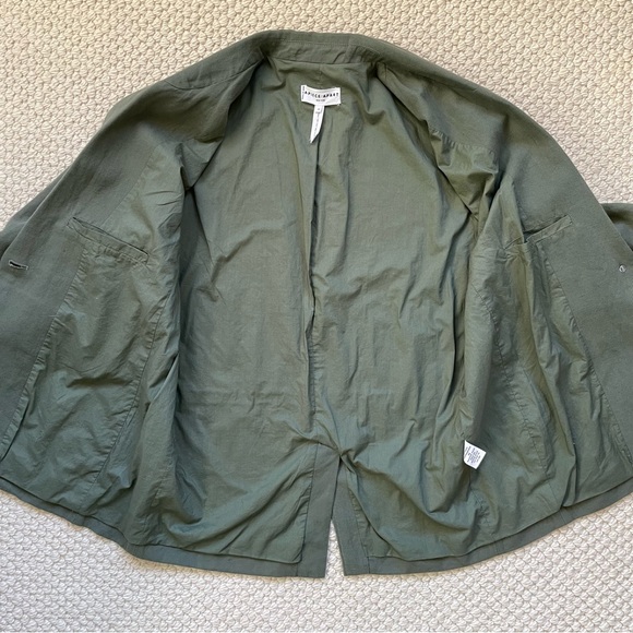 Apiece Apart oversized olive green linen blend blazer - Picture 11 of 16